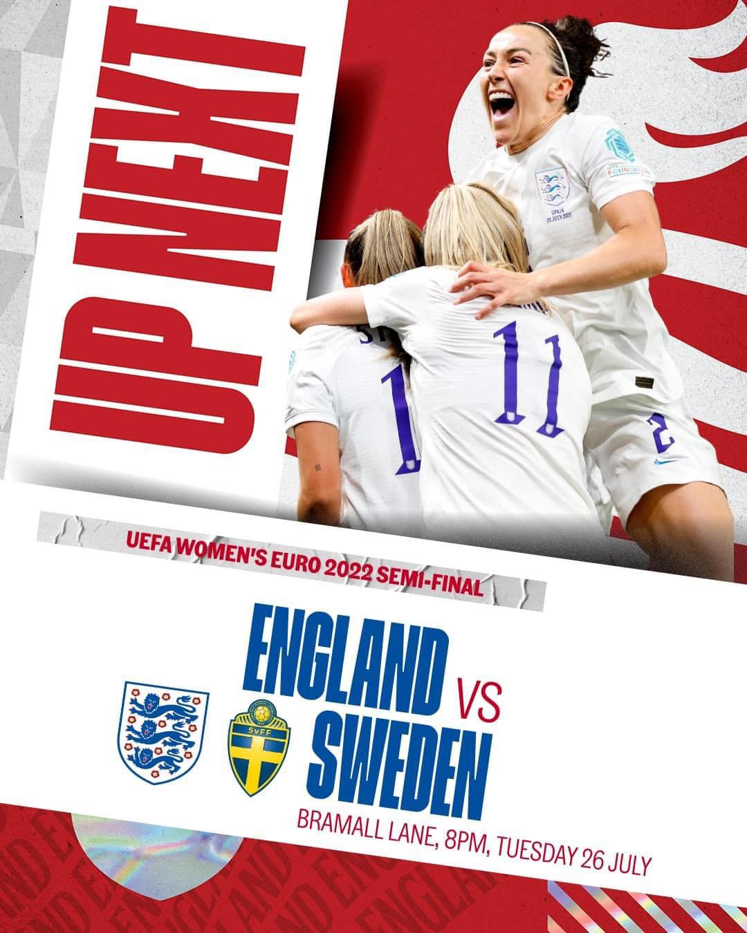 Lionesses Euros Semi Final at The New Croft !!